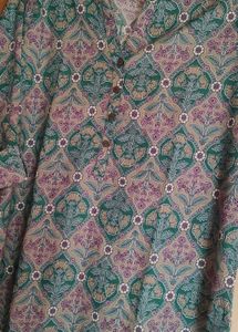 Boho Floral Print Kurta