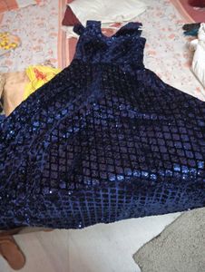 Stunning Blue Sequin Dress