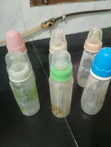 Baby Feeding Bottles Set 6 total