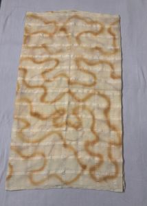 Light Yellow Saree with Abstract Print