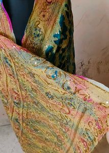 Beautiful Embroidered Silk Saree