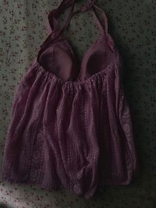 Pretty Lavender chikenkari top