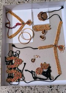 Traditional Bharatnatyam Jewellery Set