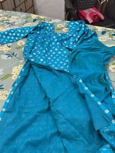 Blue Kurta Set with Pants