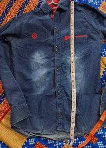 Men's Blue Denim Shirt