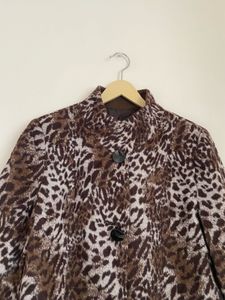 Stylish Leopard Print Coat
