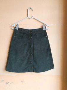 ❤️Waist 26 Corduroy A-Line Mini Skirt