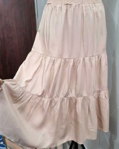 Chic Skirt with Smocked Waist