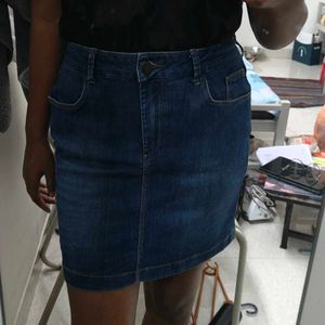 Classic Blue Denim Mini Skirt