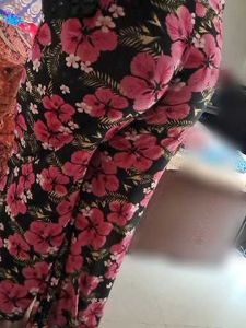 Strechable Floral Print Palazzo Pants