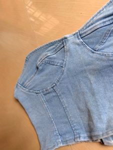 Denim Corset Top