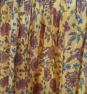 Vintage mustard yellow midi dress
