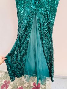Emerald Sequin Gown