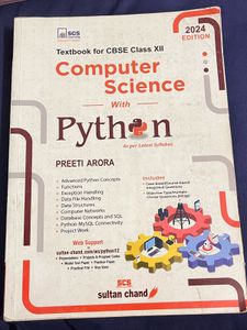 CBSE Class XII Computer Science Textbook with Pyth