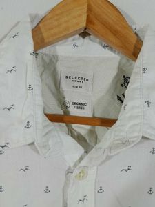 Off White Printed Shirt For Men's