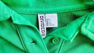 Green Cropped Polo Sweatshirt