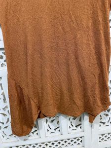 ✈️ Original Zara Brown Tie Front Knit Top D