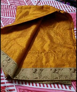 Beautiful Yellow Saree with Intricate Border