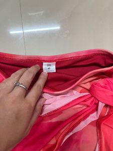 Vibrant Tie-Front Sarong Skirt