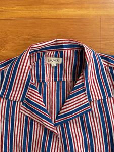 Striped Button-Up Shirt