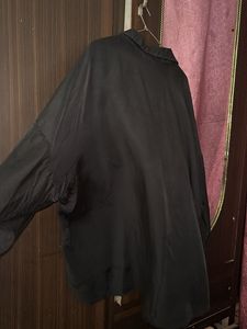 Elegant Black Oversized Shirt