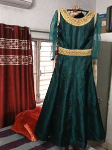 Emerald Green Ethnic Gown