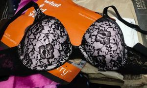 Black Lace Bra