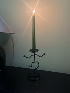 Antique Metal Candle Holder