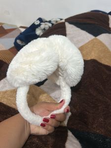 White Plush Earmuffs