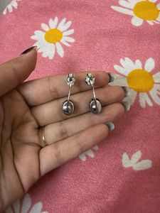 Elegant Black Stone Earrings