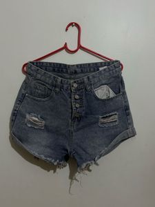 women’s Blue demin shorts