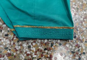 Teal Embroidered Kurta Set with Dupatta