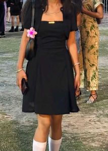 Black A-Line Mini Dress