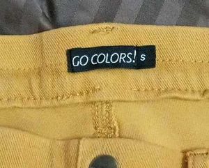 Go colours Mustard Yellow Straight Leg pant