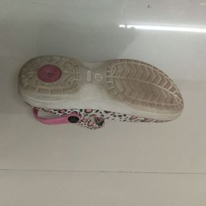 Pink Leopard Print Crocs - Size [Size]
