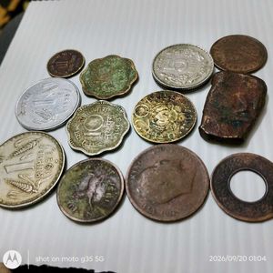 12 vintage circulated coins