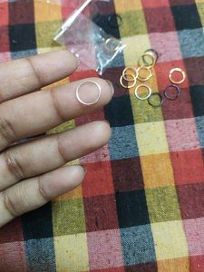 Stylish Mixed Metal Nose Rings Set 🌸