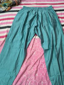 Teal Blue kurti pant