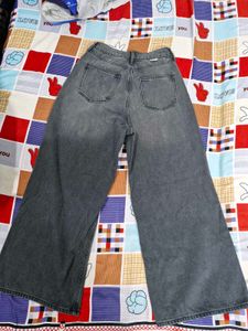 Orignal Bershka unisex Wide Leg Ash Grey Jeans