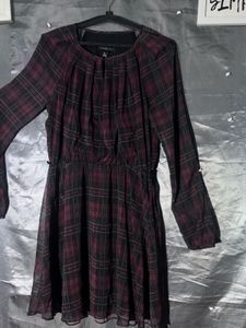 Mango Chic Plaid Mini Dress