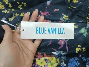 Black floral dress by Blue Vanilla