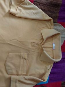 Men's Yellow Polo T-Shirt with Pocket