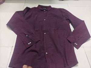Men's Casual Purple Shirt