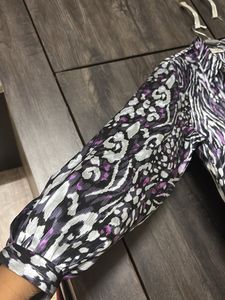 Stylish Animal Print Button-Up Shirt