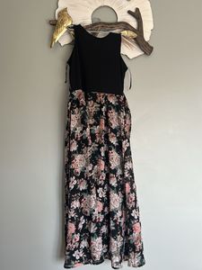 Black Floral Maxi Dress