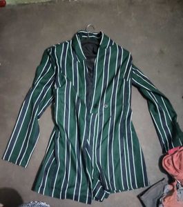 Y2K Striped Blazer Dress