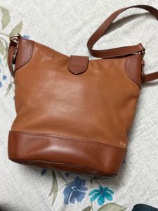 Brown Leather Hobo Bag