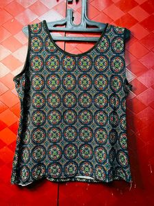 Boho Print Sleeveless Top
