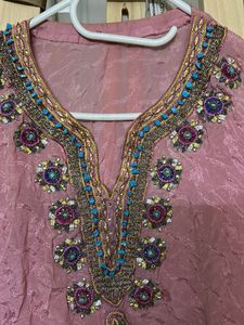 Pink Embellished Tunic Top