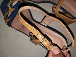 New Denim Braided Heels